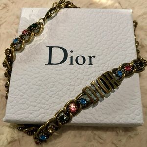 Dior choker necklace with Swarovski crystals